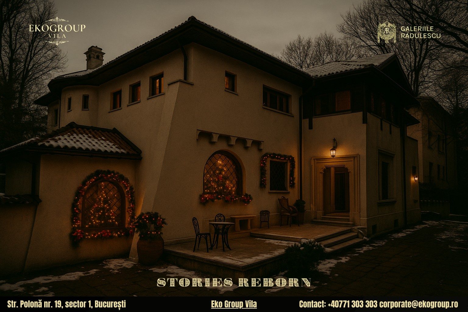 Legende de Crăciun și farmecul anilor ’30 reînviate în Eko Group Vila 7 Legende de Crăciun și farmecul anilor ’30 reînviate în Eko Group Vila